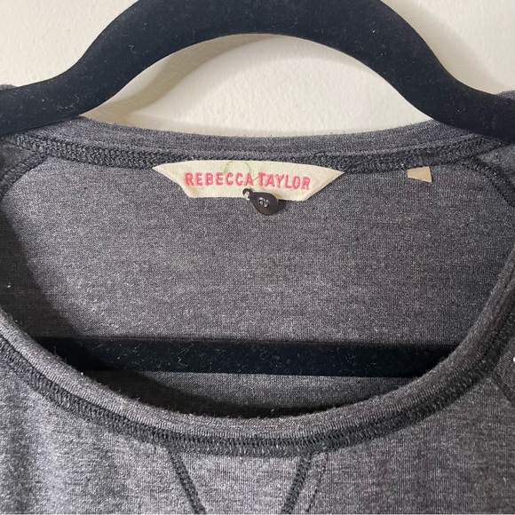 Vintage Rebecca Taylor Embellished Grey T-Shirt Size S - Picture 3 of 6